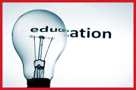 Education & lightbulb