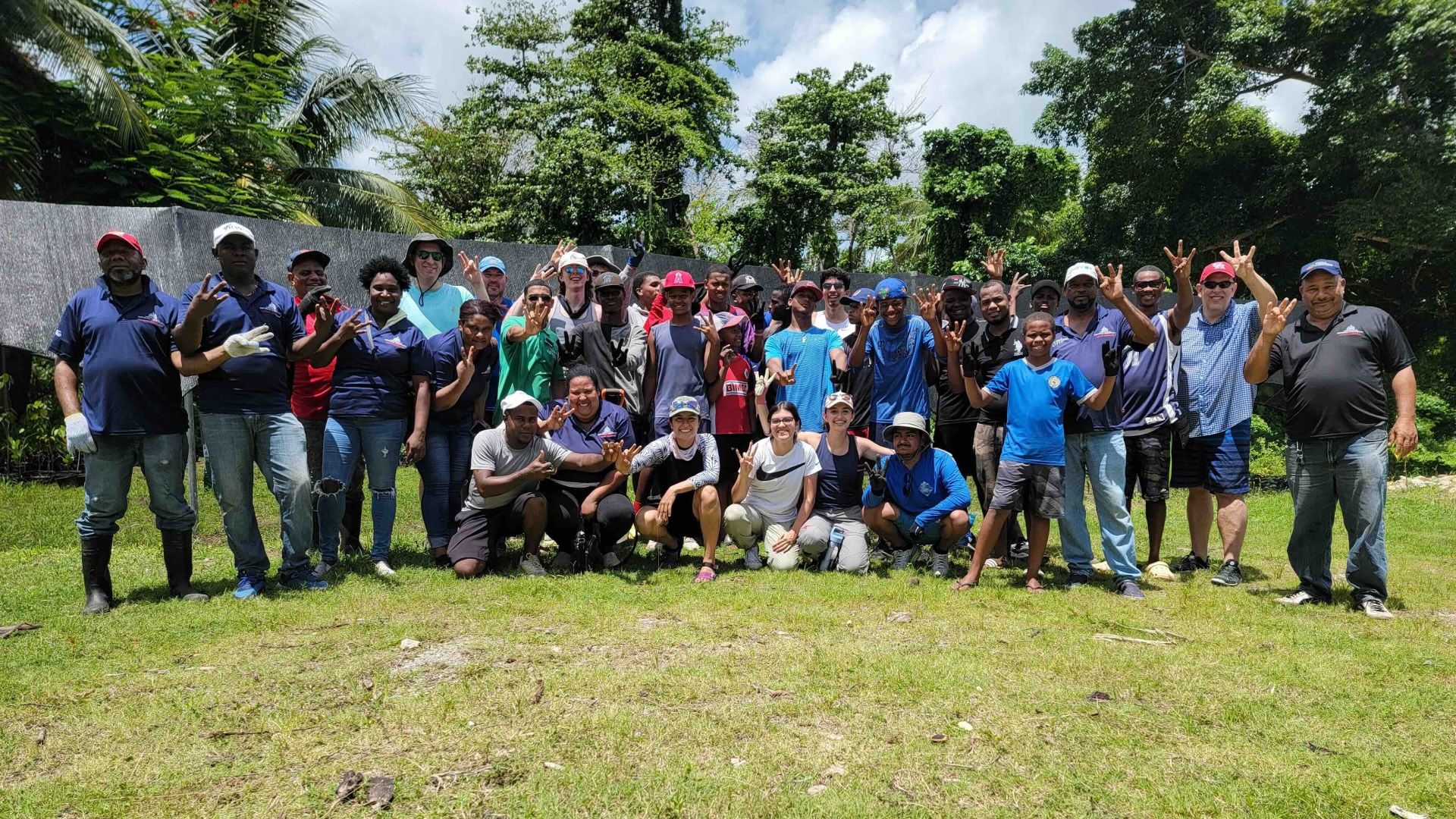 group photo in the DR