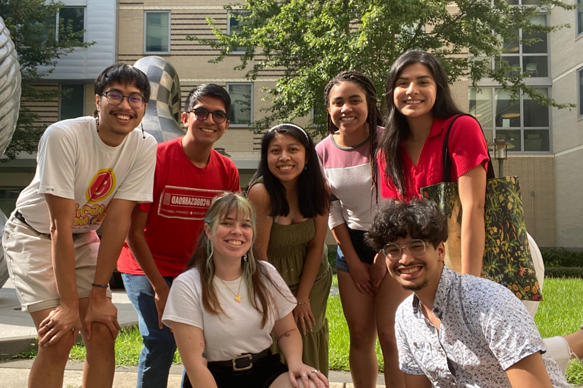 group photo of seven 2021 Mellon Scholars