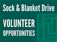 Sock and Blanket Drive Volunteer Opportunities