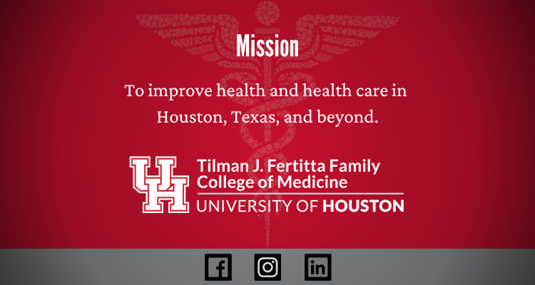 Mission - To Improve health and health care in Houston, Texas, and beyond.