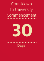 Countdown to University Commencement - 30 days