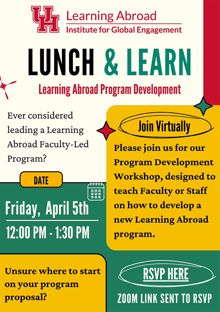 Lunch and Learn - Learning Abroad Program Development
