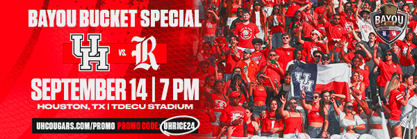 Bayou Bucket Special - UH v Rice September 14 at 7PM