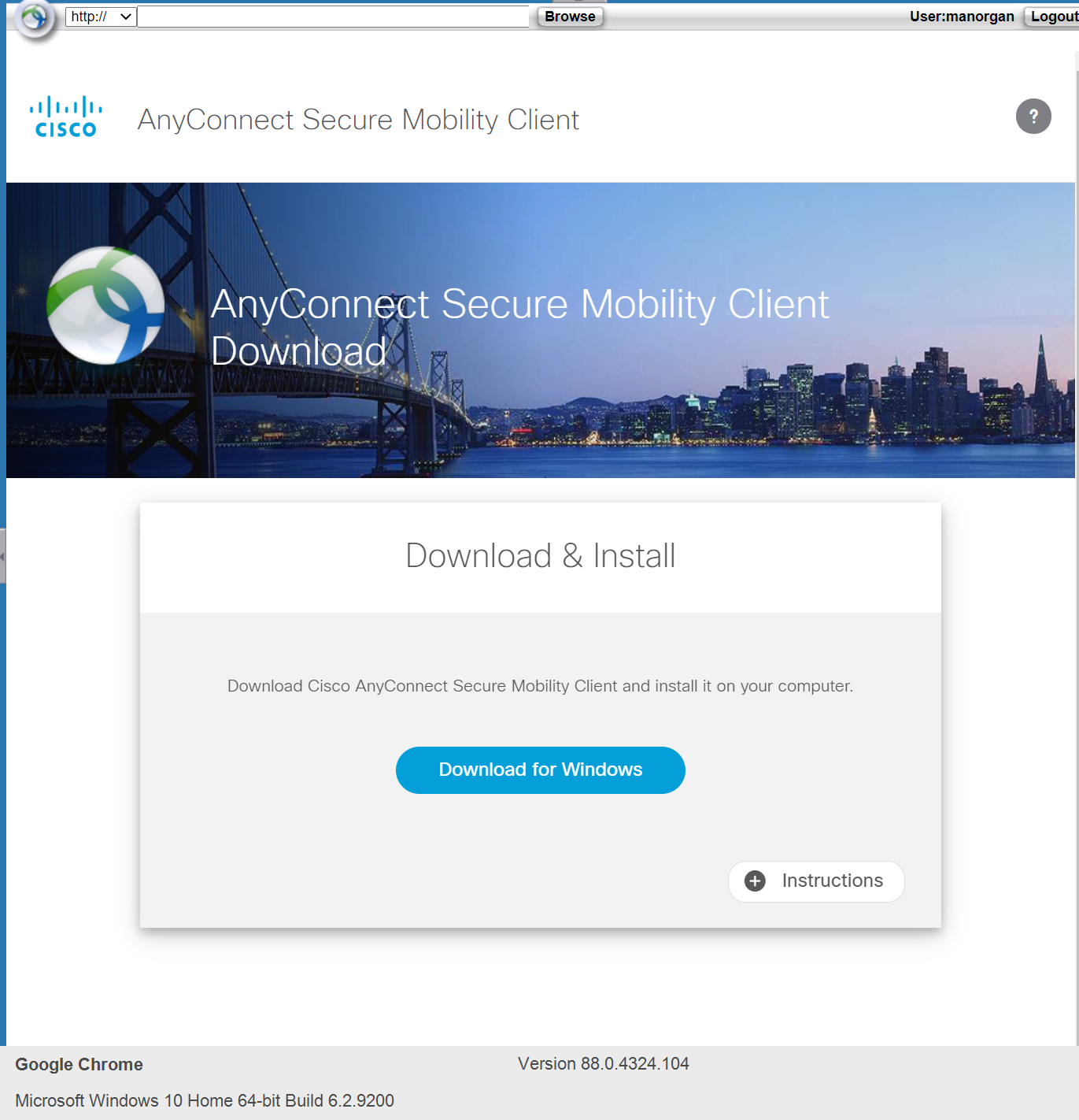 cisco vpn anyconnect windows 10 download