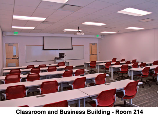 CBB room 214 - HyFlex Classrooms Building