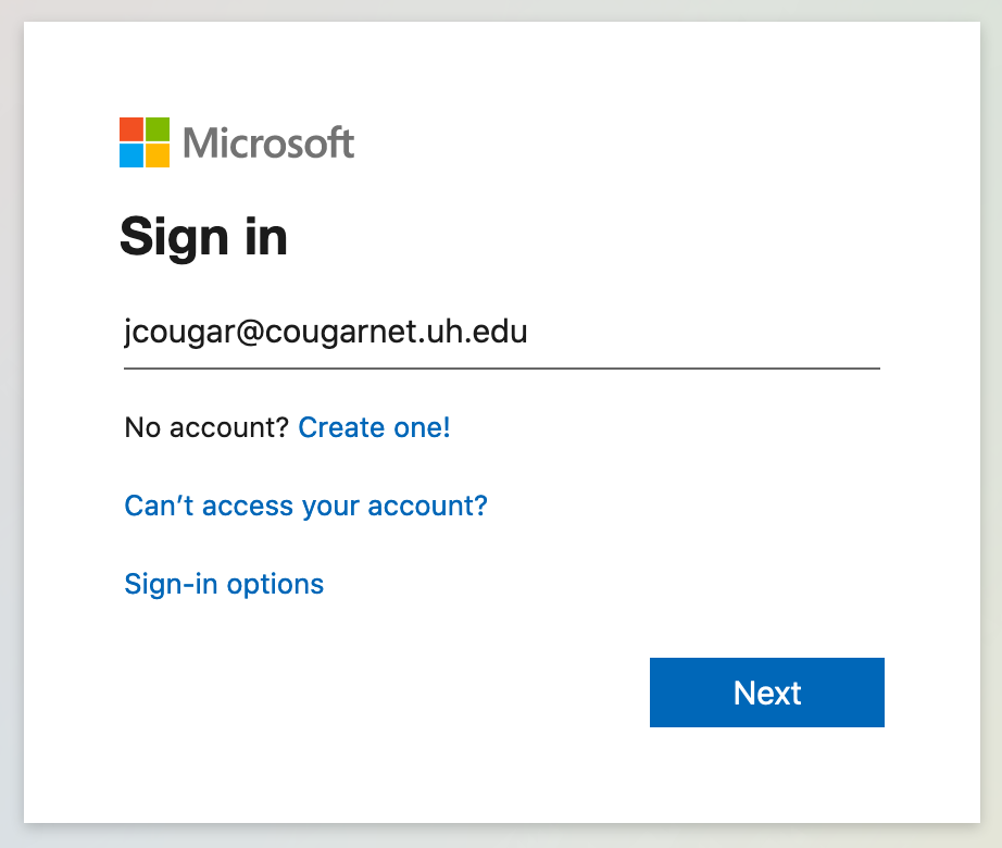 How to Login to Microsoft Office 365 - University of Houston