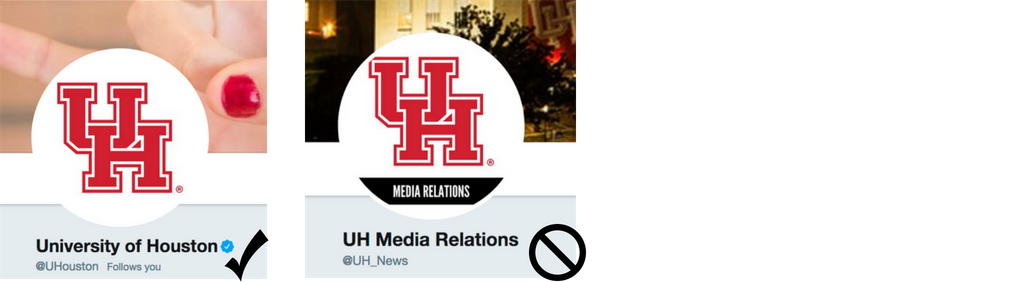 example of social media profile logos