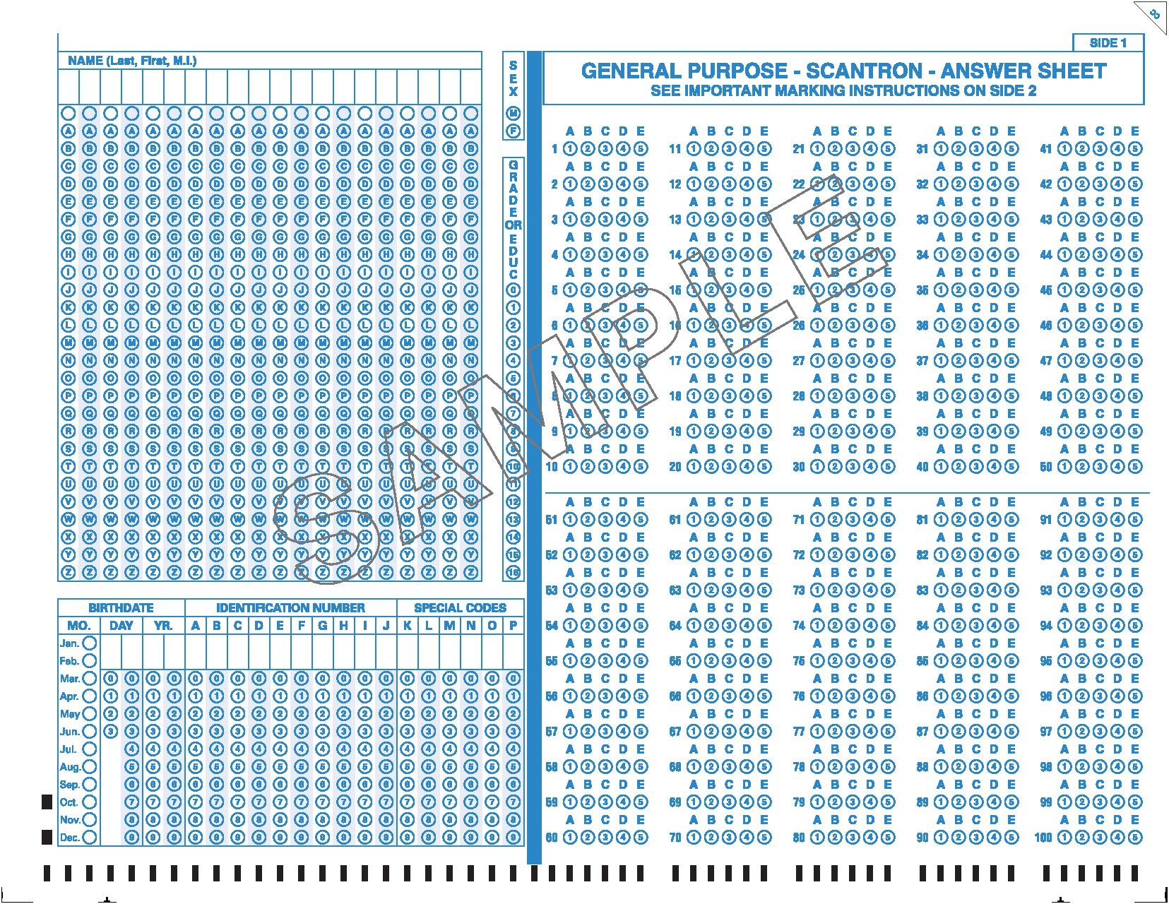 Scan Answer Documents