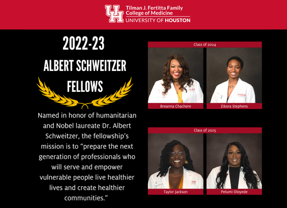 UH Medical Students Making a Difference as Albert Schweitzer