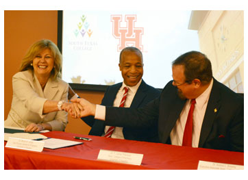 University of Houston and South Texas College Officials