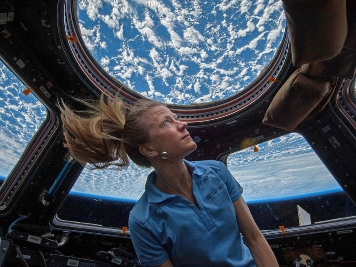 NASA astronaut on ISS