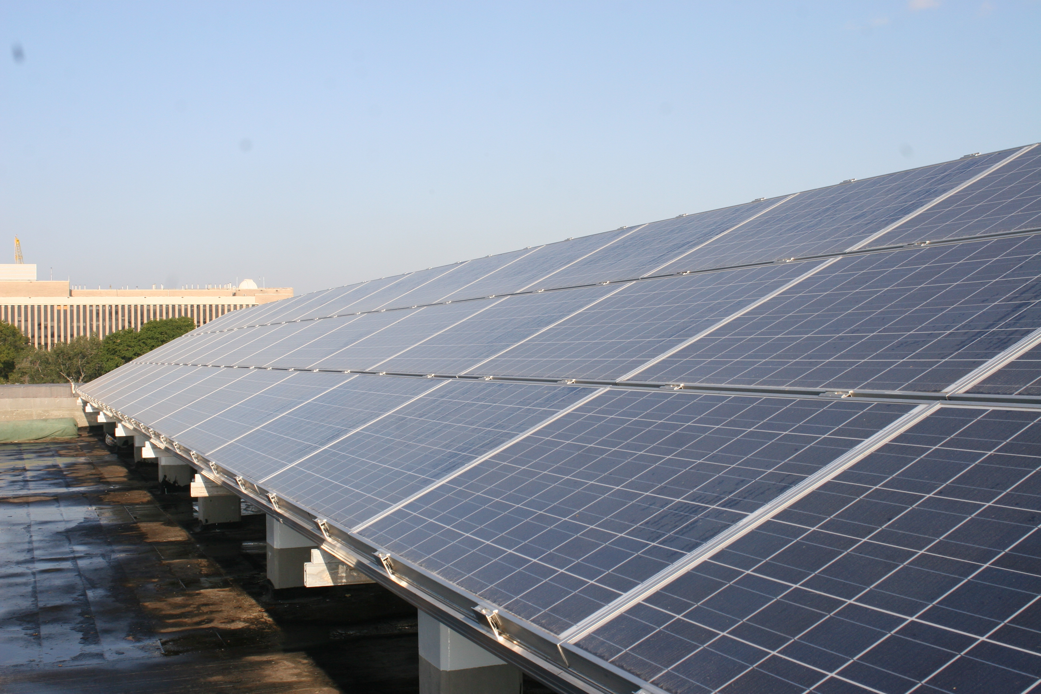 Solar panels on UH's General Services building