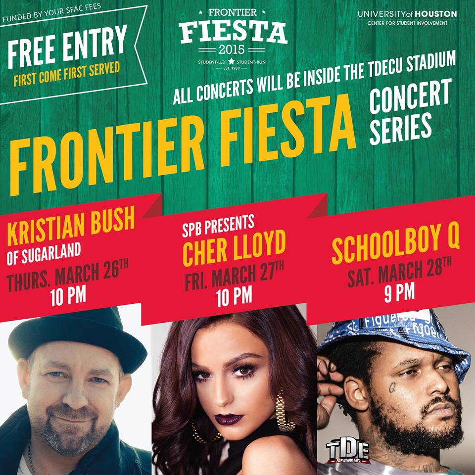 Kristian Bush of Sugarland, Cher Lloyd, Schoolboy Q Headline 2015