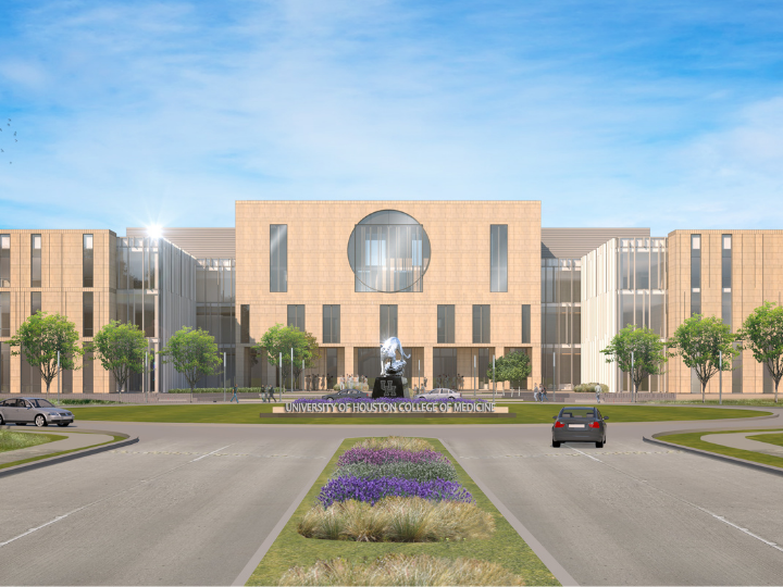 Medical school building rendering