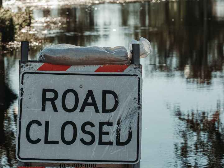 road closed sign