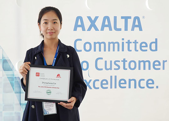 Graduate Student Wins Axalta Scholarship