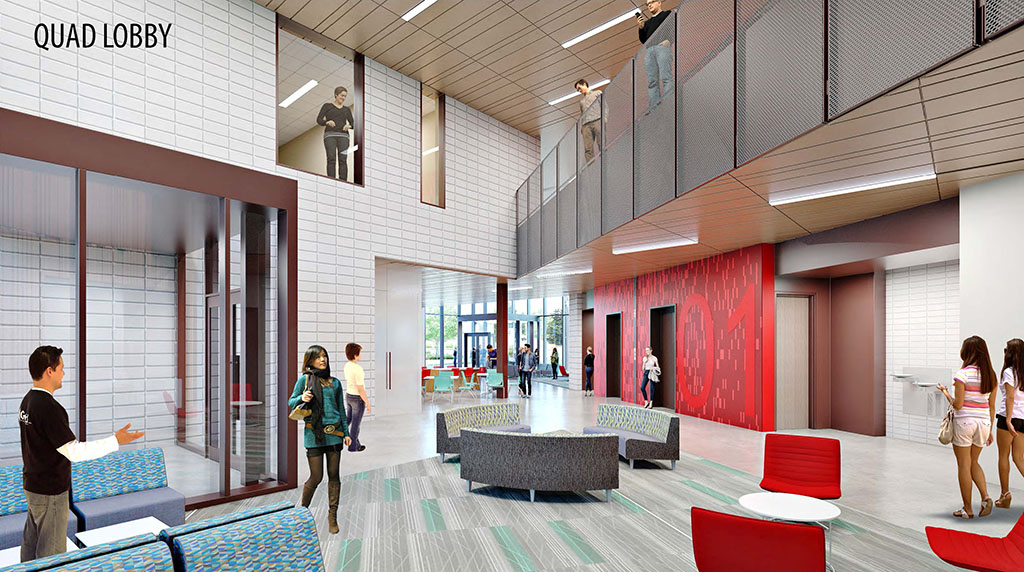 View of the Quad Lobby