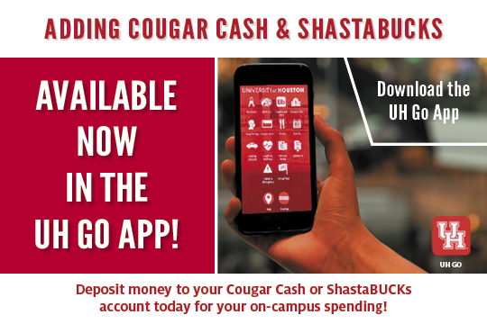 Cougar Card Available Now in the UH Go App