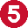 Number 5 icon