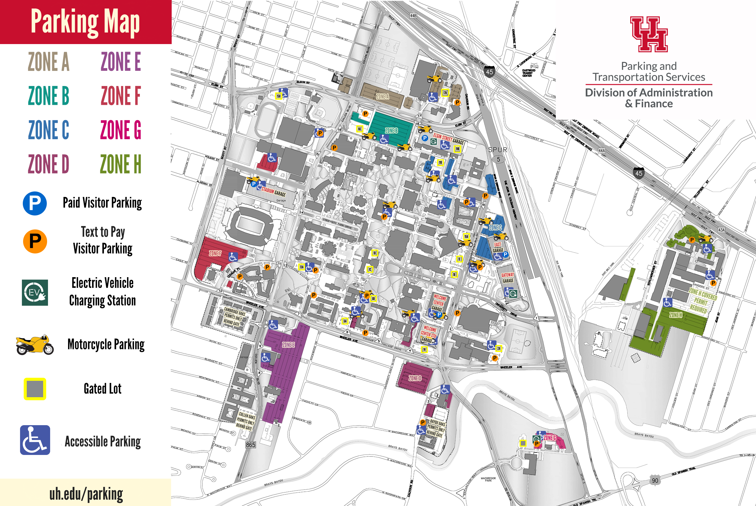 Campus Parking Map