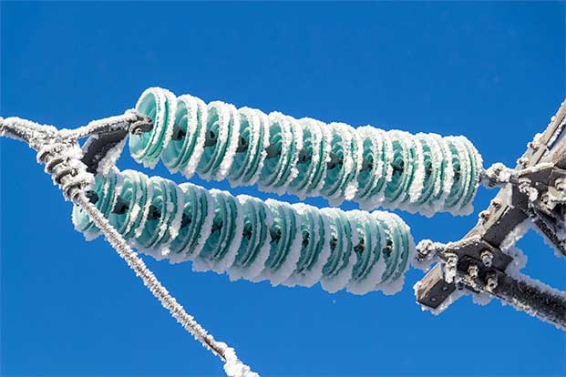 frozen electric line