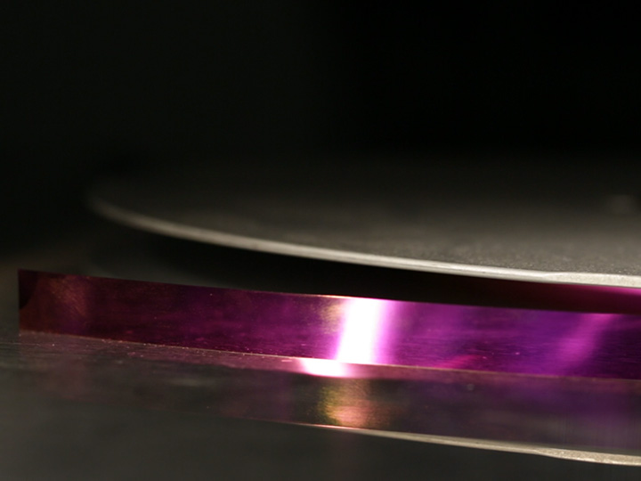 Superconductor wire in close up