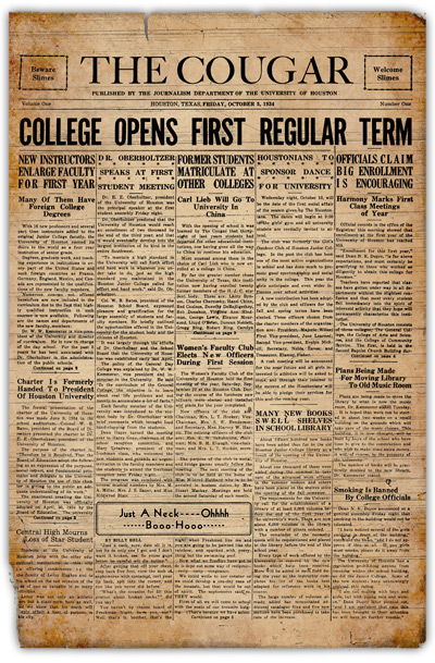 Issue 1, Volume 1: October 5, 1934