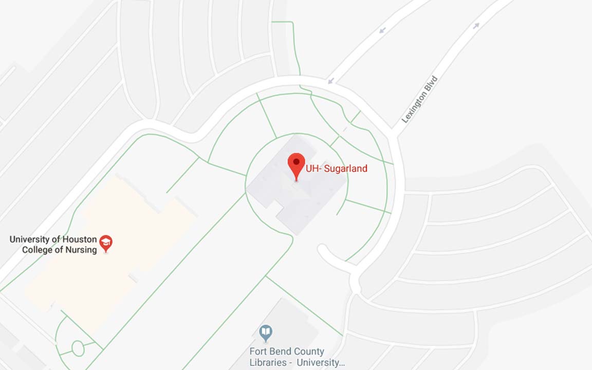 UH Sugar Land Google Map