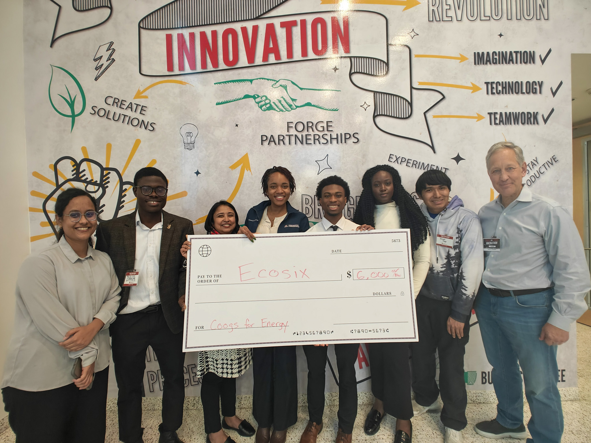 Team Ecosix wins Coogs for Energy Hackathon