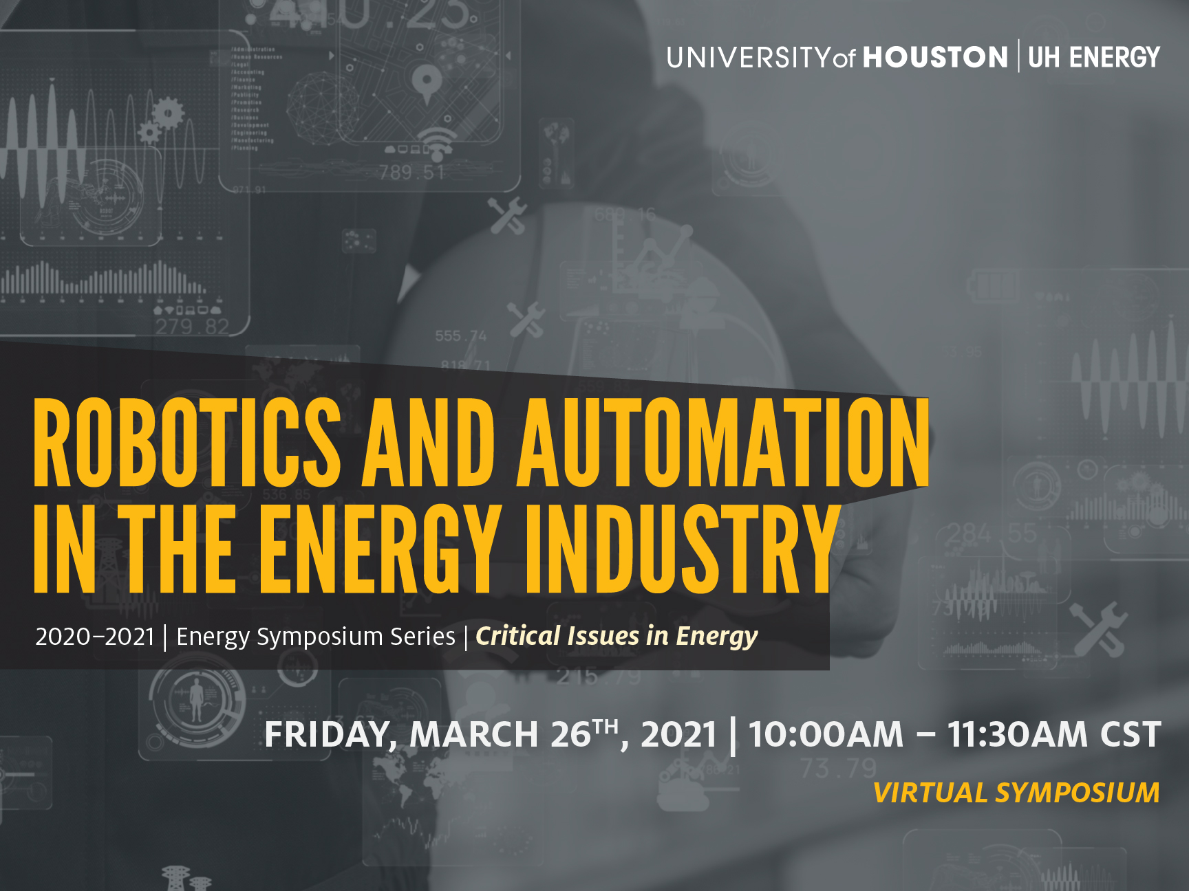 UH Energy Symposium Series: Robotics and Automation in the Energy Industry Image
