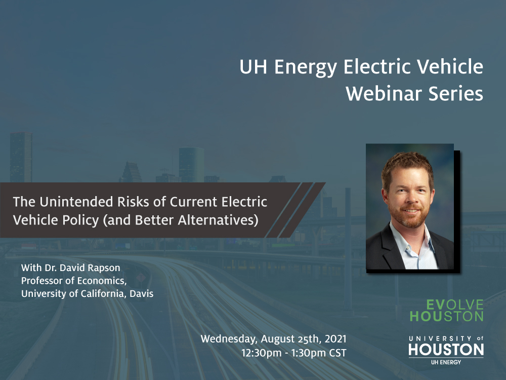 EV Webinar Series: The Unintended Risks of Current Electric Vehicle Policy (and Better Alternatives) Image