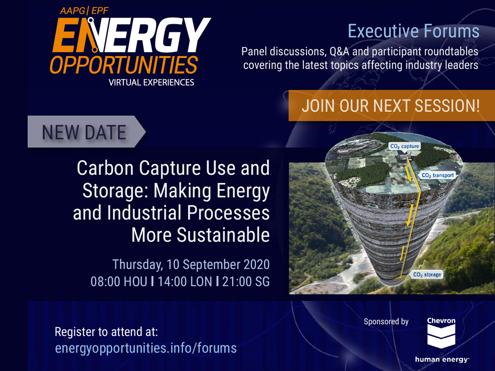AAPG/EPF Energy Opportunities Forum: Carbon Capture Use and Storage – Making Petroleum and Industrial Processes More Sustainable