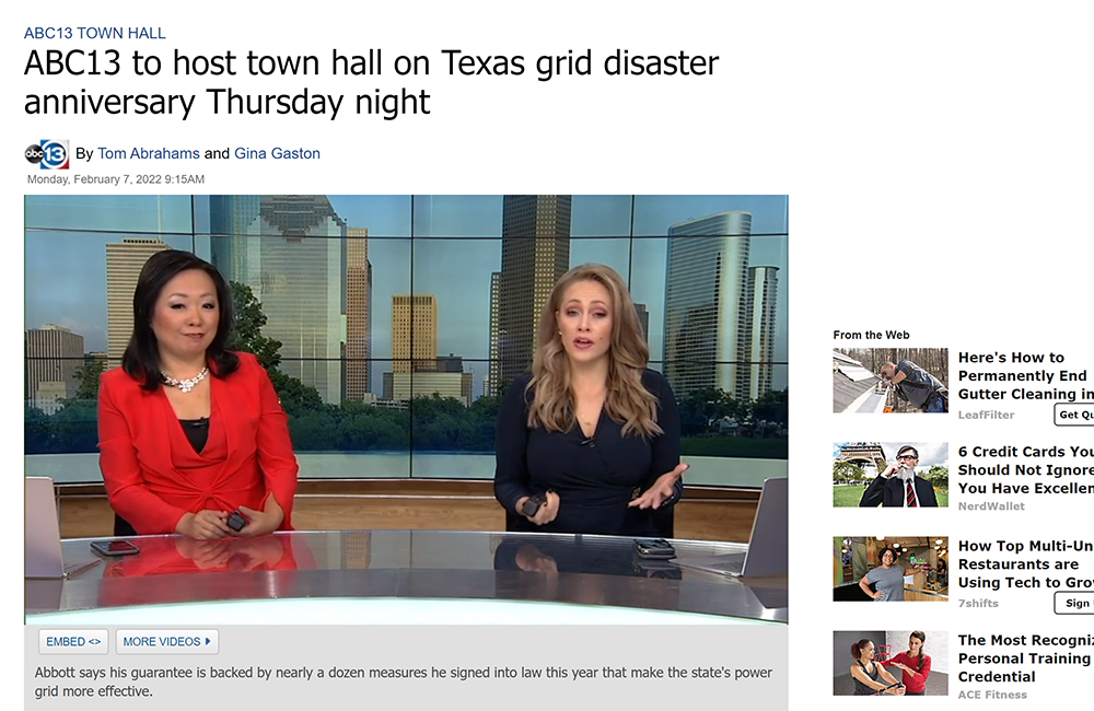 ABC13 to host town hall on Texas grid disaster anniversary Thursday night Article Image