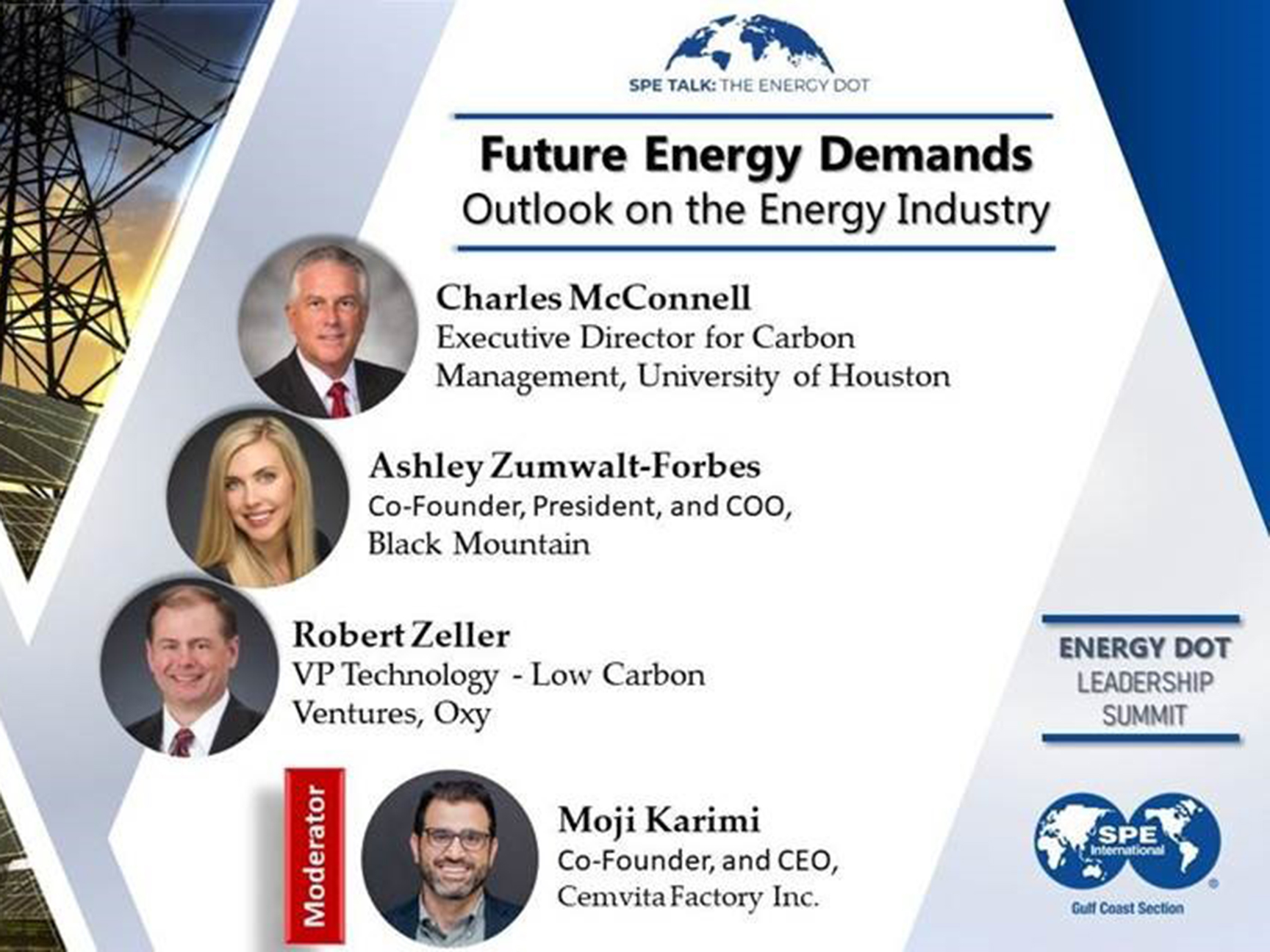 SPE EnergyDot Leadership Summit 2020 Panel Image