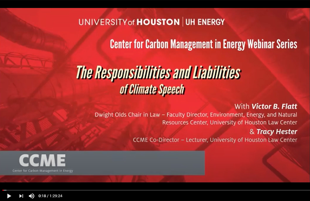 The Responsibilities And Liabilities Of Climate Speech